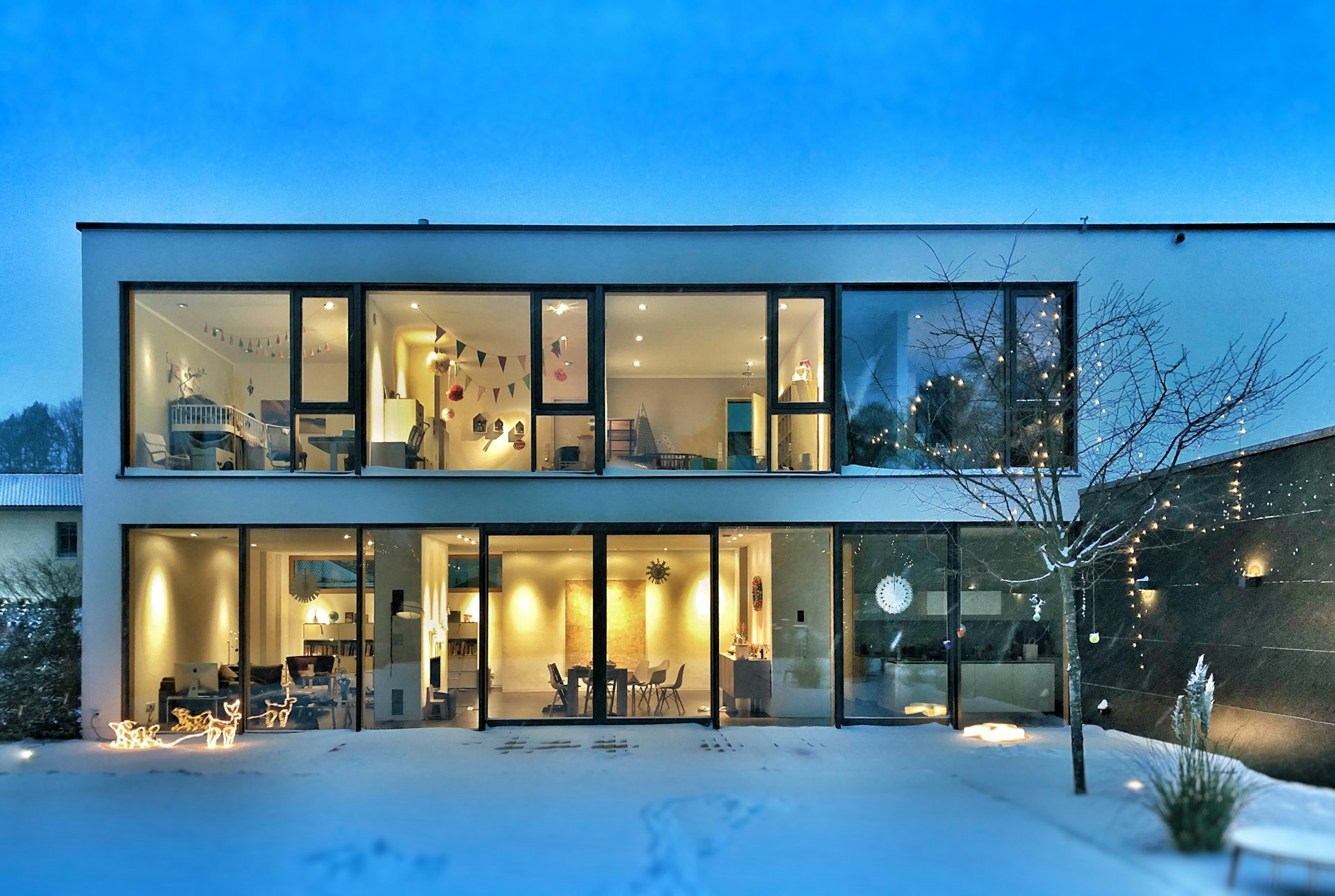 Modern home with efficient heating